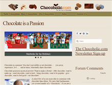 Tablet Screenshot of chocoholic.com